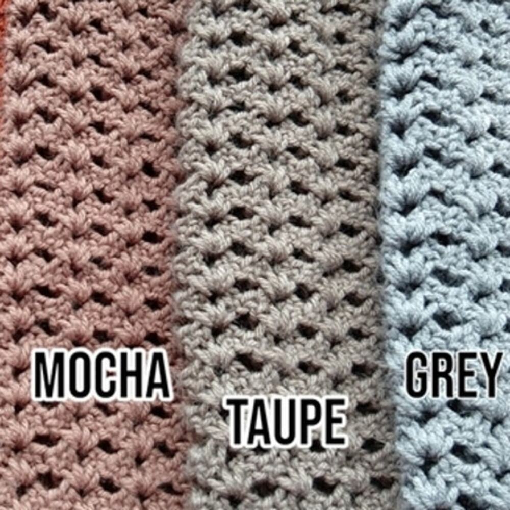 Taupe Leg Warmers OSFM crochet warm thick chunky over the knee dance premade - Picture 9 of 9